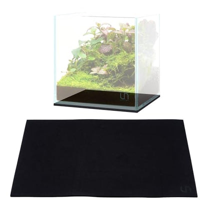 UNS Leveling Mat - 40x40cm | 15.74x15.74in, 5mm - Non-Slip Dense Foam Freshwater Saltwater Aquarium Mat for Planted Tanks, Marine Coral Reef, Turtle Reptile Enclosure, Betta Fish Shrimp Tank - Black - size: 40x40cm | 15.74x15.74"