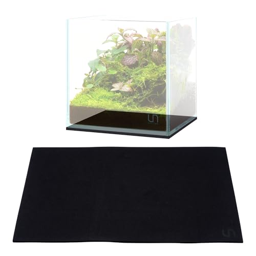 UNS Leveling Mat - 20x20cm | 7.87x7.87in, 5mm - Non-Slip Dense Foam Freshwater Saltwater Aquarium Mat for Planted Tanks, Marine Coral Reef, Turtle Reptile Enclosure, Betta Fish Shrimp Tank - Black - size: 20x20cm | 7.87x7.87"