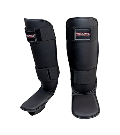 Young Star Youth Shin Pads | MMA Training Gear Pad | Great for Muay Thai, BJJ, Jiu Jitsu, Judo, Boxing and Mix Martial Arts