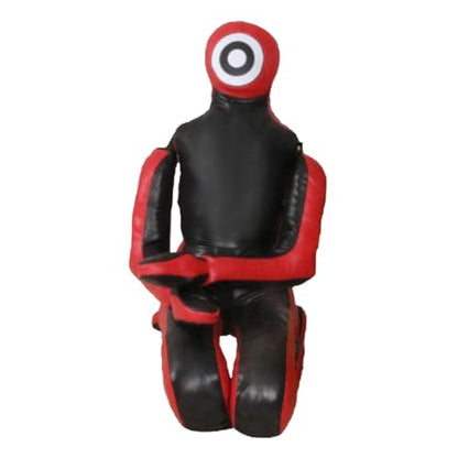 MMA Training Dummy for Grappling and Boxing, Unfilled Practice Tool, Red 68.8 inch