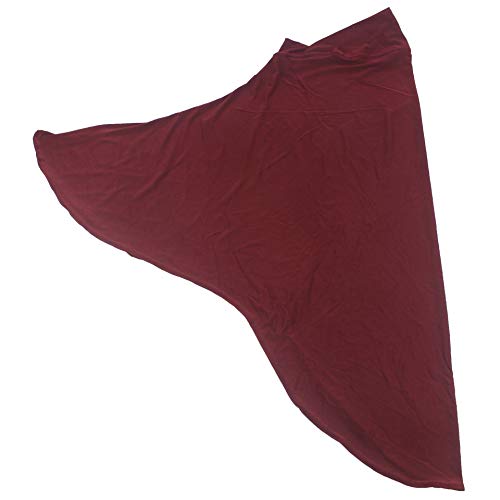Women's Instant Hijab Muslim Headscarf Prayer Scarf Soft Breathable Stretchy Wrap - color: Wine Red