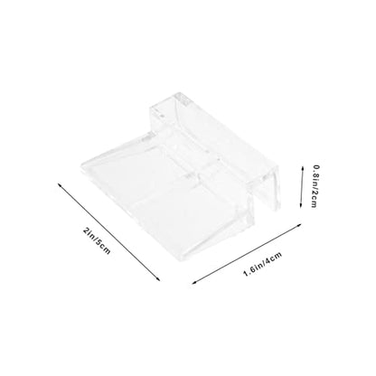 Yardwe 32pcs Acrylic Fish Tank Cover Holders Sturdy Aquarium Lid Racks for Easy Cleaning and Water Changes Suitable for Fish Tanks and Turtle
