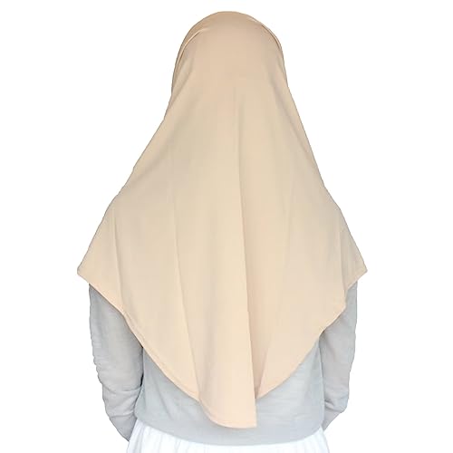 Women's Muslim Hijab Al-Amira Hijabs 2 Pieces with Tube Underscarf Cap Instant Soft Scarf - color: Khaki