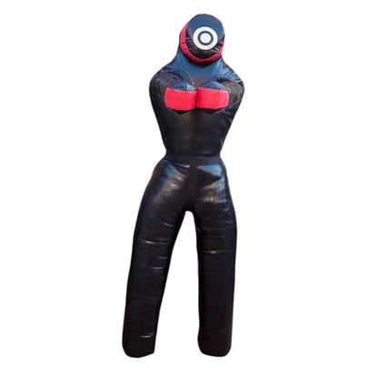 MMA Training Dummy for Judo and Taekwondo 170cm Unfilled Punching Bag - color: Black