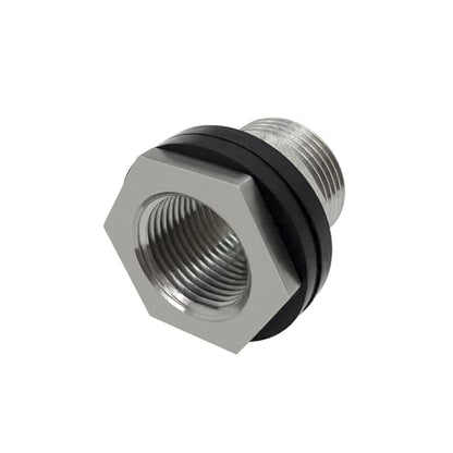 Beduan 1 NPS Male to 3/4 NPT Female Stainless Steel Bulkhead Water Tank Connector Thru-bulk Fitting for Water Tank Barrel(Pack of 2) - size: 3/4 NPT to 1 NPS