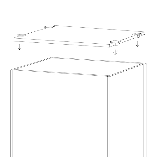 4mm Glass Aquarium Lid with Clips for 45x30cm Rimless Tank | Lid 43.2x23cm; reduces evaporation and jumping - size: 432x230mm (1 pc)