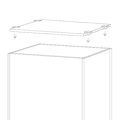 4mm Glass Aquarium Lid with Clips for 45x30cm Rimless Tank | Lid 43.2x23cm; reduces evaporation and jumping - size: 432x230mm (1 pc)