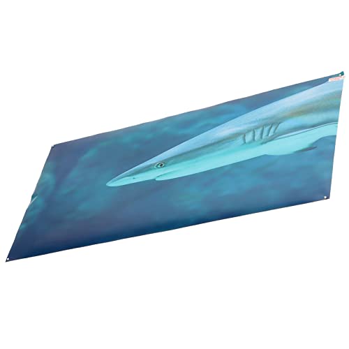 Aquarium Background Paper PVC Self Adhesive 3D Fish Tank Poster, Fade Underwater Scene Sticker with Clear Adhesive Backing for Glass Aquariums and Aquascapes (61 * 41CM) - size: 61*41CM