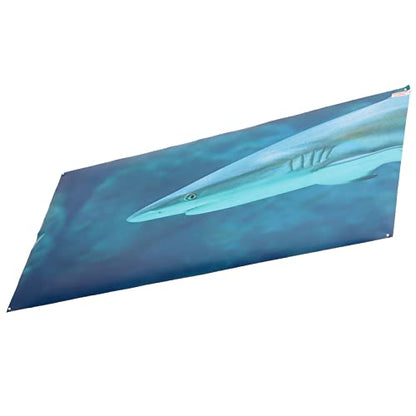 Aquarium Background Paper PVC Self Adhesive 3D Fish Tank Poster, Fade Underwater Scene Sticker with Clear Adhesive Backing for Glass Aquariums and Aquascapes (122 * 50CM) - size: 122*50CM