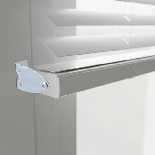 8 Pcs Hold Down Brackets Blinds Brackets Silver with Screws | Metal, Bottom Rail Holder, Replacements, Door Blind Bottom Rail Hold Clips, for Horizontal Shades, Windows Doors