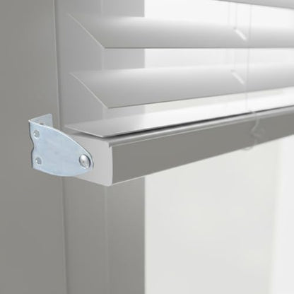 8 Pcs Hold Down Brackets Blinds Brackets Silver with Screws | Metal, Bottom Rail Holder, Replacements, Door Blind Bottom Rail Hold Clips, for Horizontal Shades, Windows Doors