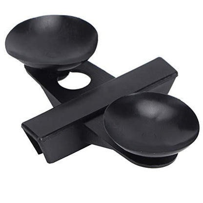Aquarium Suction Cup Divider Clip, 40Pcs PVC Partition Support, White Fish Tank Separating Board Holder (Black) - color: Black