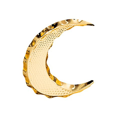 Eid Mubarak Decorations Serving Tray Food Serving Plate Fruit Dessert Plates Dessert Food Storage Container Ramadan Muslim Islamic Party Golden Eid Mubarak Tray