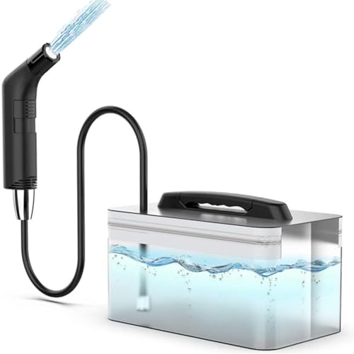 Portable Bidet for Travel with Soft and Strong Water Pressure Modes, USB-C Rechargeable Travel Bidet, Large 2.3L Water Tank for Home and Camping Use (Black) - color: Black