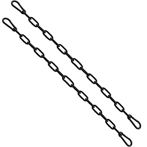 60cm Hanging Chair Chain with 2 Carabiners, 3/16" Capacity Hanging Kits, 330lbs Heavy Duty Hanging Chair Hardware for Lights Plants Hammock Swing Hanging Chair Punching Bags Sandbag Yoga Gym 60cm - size: 60cm/23.6"