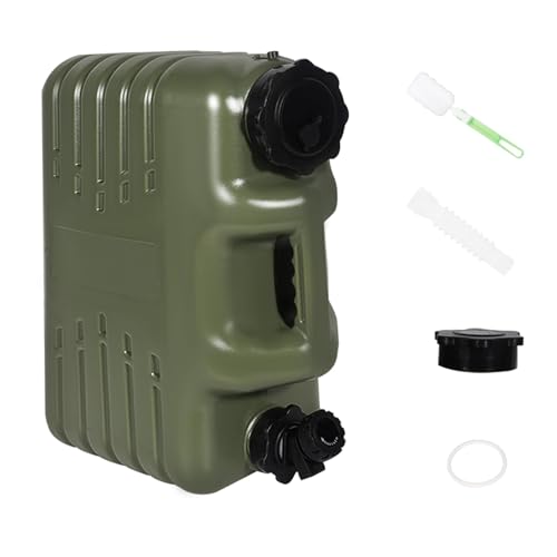 REDCAMP 4 Gallon/15L Portable Water Container with Spigot, Green | BPA Free Camping Water Jug, No Leakage Water Tank, Portable Emergency Water Storage for Camping, Hiking, Hurricane Supplies - color: Green, size: 507.2 Ounces