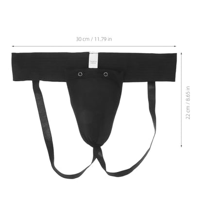 Wear-Resistant Boxing Groin Guard with Elastic Waistband, Breathable Integrated Crotch Protector for Martial Arts Training and Combat Sports