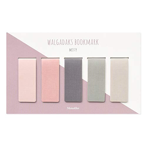 Monolike Magnetic Bookmarks Misty, Set of 5 - color: Misty