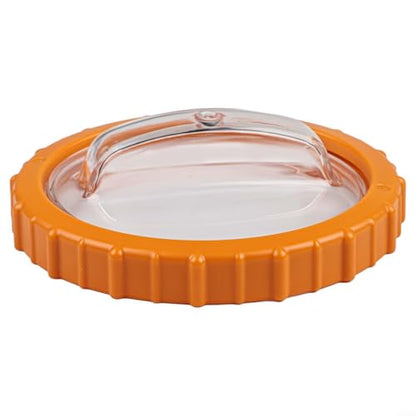 Pool Sand Filter Pump Strainer Basket Cover with Orange Retaining Nut P07018, Replacement for P07019 & P6561ASS16 Filter Lid, Compatible with 58486 58497 58499 (2023+ Models), ABS Plastic