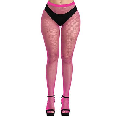 Bestjybt Womens Fishnet Tights High Waist Mesh Fish Net Stockings Pantyhose | Cool Pattern, Sexy, Perfect For Daily Use, Costume Halloween Cospaly, Versatile, Stretchy, Non-Itchy, Great Fit - color: Hot Pink