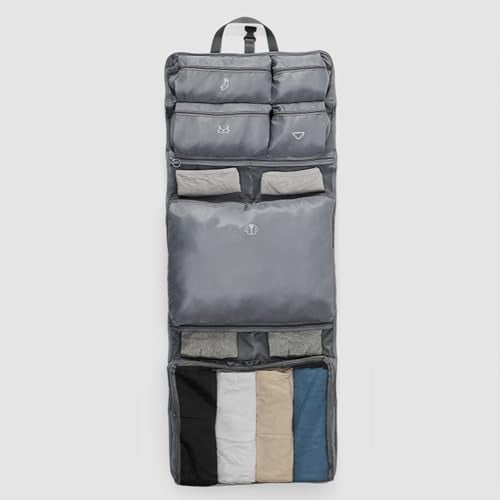 10-in-1 Packing Cubes Luggage Packing Organizers Foldable Hanging for Travel Accessories Storage Bag Women Men - color: Grey