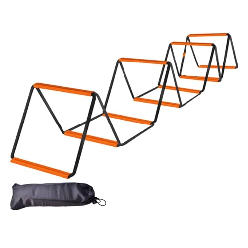 Agility Ladder, Agility Training Equipment, Balance Fitness Training, Football Footwork Ladder, Speed Ladder for Workout - size: 10 Grids With Bag