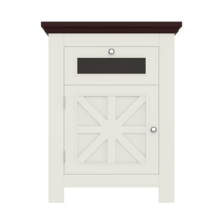 10-15 Gallon Fish Tank Stand - Aquarium Stand with Power Outlets | 198LBS Capacity Fish Tank Table with Storage Cabinet & Drawer, Aquarium Table for Reptile Terrarium Stand Beige