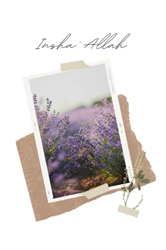 Insha Allah Islamic Notebook Journal: 120 lined page journal, dua book, minimal notebook