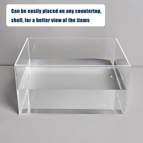 Transparent Acrylic Box Sink Tray, 5cm/2in High Shooting Props Display Box Desktop Storage Box Drawer Rack(25x25x5cm/9.8x9.8x2in) - size: 25x25x5cm/9.8x9.8x2in
