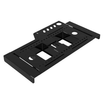 Qianly Fish Tank Storage Rack Tool Storage Holder Organizer with Retractable Accessories PP Construction Easy Installation Suitable for Aquarium, Black
