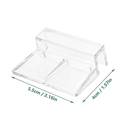 10pcs Fish Tank Cover Holders Transparent Acrylic Brackets for Aquarium Lids Easy Install Support Frames for Fish Tank Covers and Aquarium Accessories