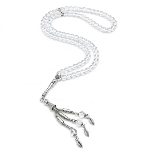 Mandala Crafts Tasbih Islamic Rosary Muslim Prayer Beads - style: Crystal Glass