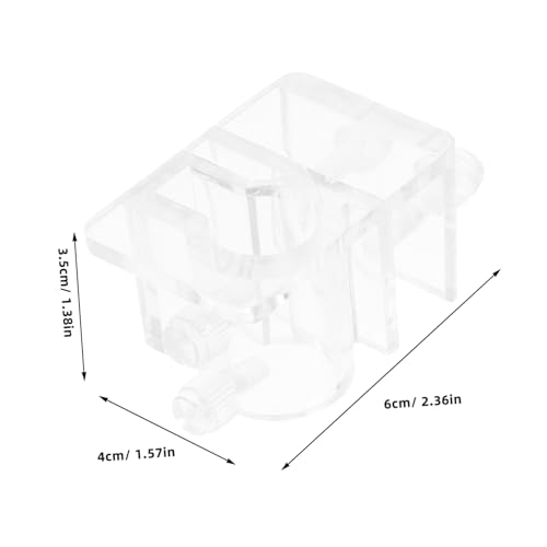 Aquarium Dosing Pump Holder Removable Acrylic Hook for Water Hose Clamp Tool Rack for Fish Tank