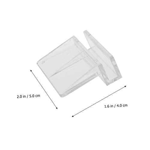Ipetboom 3sets Rimless Aquarium Tank Glass Cover Clip Support Holder Acrylic Clips for Betta Fish Tanks Easy Installation Fish Accessories 6pcs*3