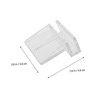 Ipetboom 3sets Rimless Aquarium Tank Glass Cover Clip Support Holder Acrylic Clips for Betta Fish Tanks Easy Installation Fish Accessories 6pcs*3