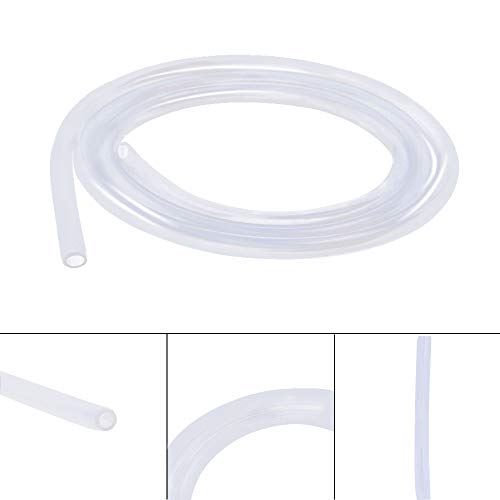Silicone Tubing 13mm (1/2") ID x 19mm OD Food Grade High-temperature Pure Silicone Hose Tube Clear Pipe for Home Brewing Air and Liquid Transfer (Length 3 Meter- 9.84FT) - size: 13mmx19mm, style: 3M