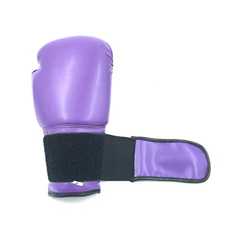 Boxing Gloves Purple Kickboxing, Grappling, Fighting, Muay Thai Training Boxing Bag Gloves, Punch Bags and Focus Pads Punching Plain-Blank Vinyl Gloves No Logo - size: 14oz