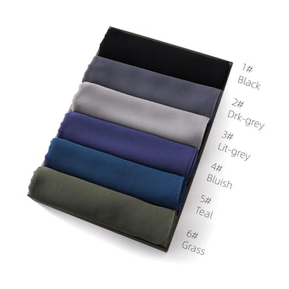 Chiffon Hijab Scarf Head Wrap Lightweight Scarves for Women Pashmina Shawls and Wraps for Evening Dresses Solid Color - color: Black 1#