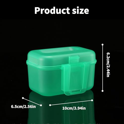 Portable Live Bait Box, Breathable Fishing Lure Case with Belt Clip, Lightweight Worm Container for Anglers Fishing Trips