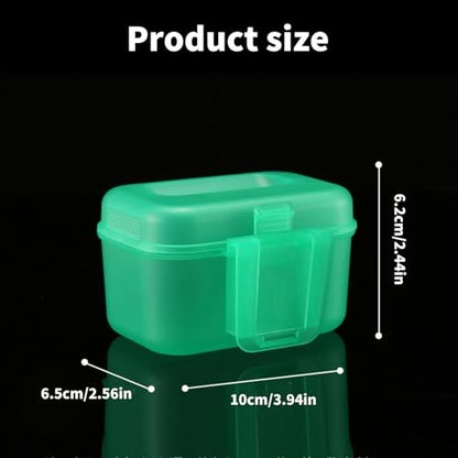 Portable Live Bait Box, Breathable Fishing Lure Case with Belt Clip, Lightweight Worm Container for Anglers Fishing Trips