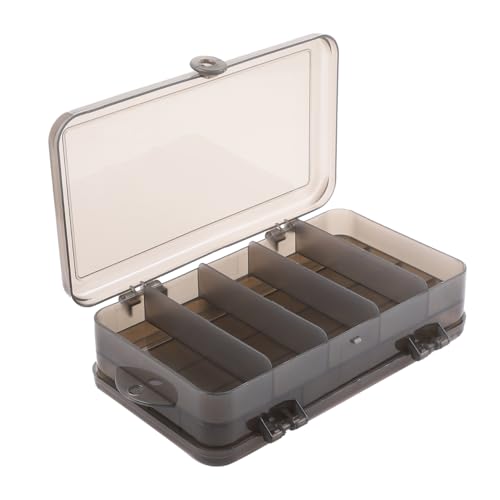 ibasenice Double-Side Fishing Box Fishing Tackle Box with Lures Small Lure with Dividers Bait Storage Container for Freshwater Carry