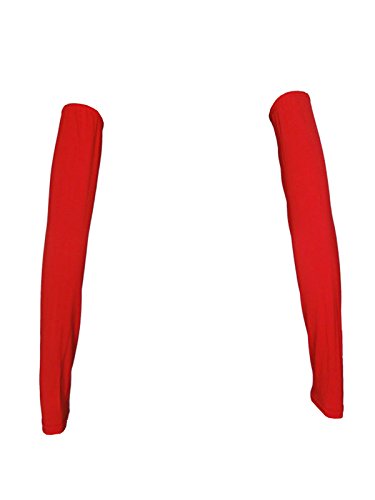 Women's Muslim Modal Arm Stretch Sleeves Cover - color: Red