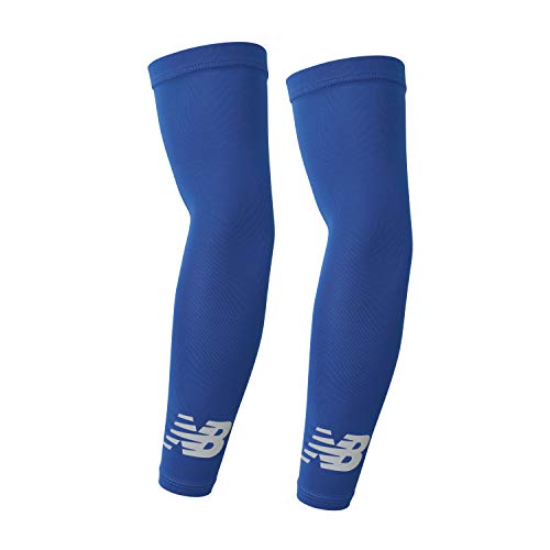 New Balance Unisex Outdoor Sports Compression Arm Sleeves, Arm Warmer, 1 Pair - color: Team Royal, size: Small-Medium