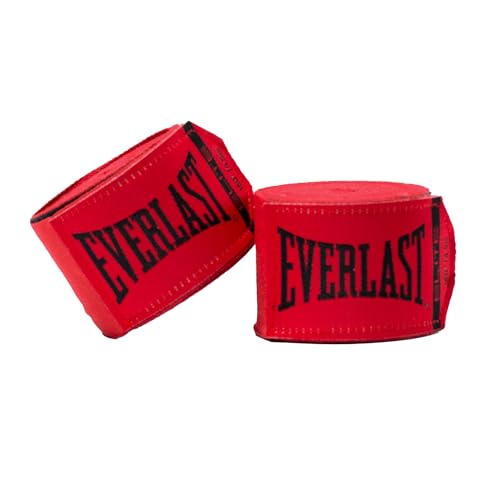 Everlast Elite 180" Handwrap | Boxing Hand Wraps for Men & Women - color: Red