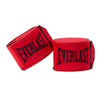 Everlast Elite 180" Handwrap | Boxing Hand Wraps for Men & Women - color: Red