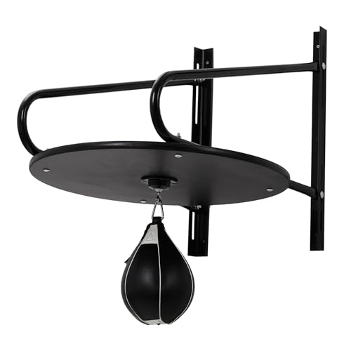 Speed Bag Platform Kit, 24" Heavy Duty Wall Mount Boxing Training Equipment with 180°/360° Swivel, Adjustable Punching Ball Platform for Home Gym Boxing Training