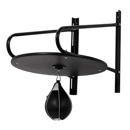 Speed Bag Platform Kit, 24" Heavy Duty Wall Mount Boxing Training Equipment with 180°/360° Swivel, Adjustable Punching Ball Platform for Home Gym Boxing Training