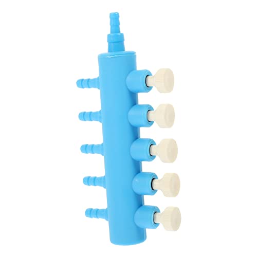 Generic Fish Tank Regulator Valve Fish Tank Accessories Clamp Electric Inflatables Fish Tanks Feature Pool Oxygen Pump Diverter Aquarium Mesh Lid Kit Control Pipe Abs Blue