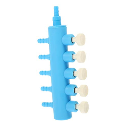 Generic Fish Tank Regulator Valve Fish Tank Accessories Clamp Electric Inflatables Fish Tanks Feature Pool Oxygen Pump Diverter Aquarium Mesh Lid Kit Control Pipe Abs Blue