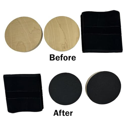 Rotating Discs Twisting Board for Pilates Reformers - Wooden Rotator Discs for Core Training, Balance Exercise, Physical Therapy, Compact 7.87x5.91x3.15 inch